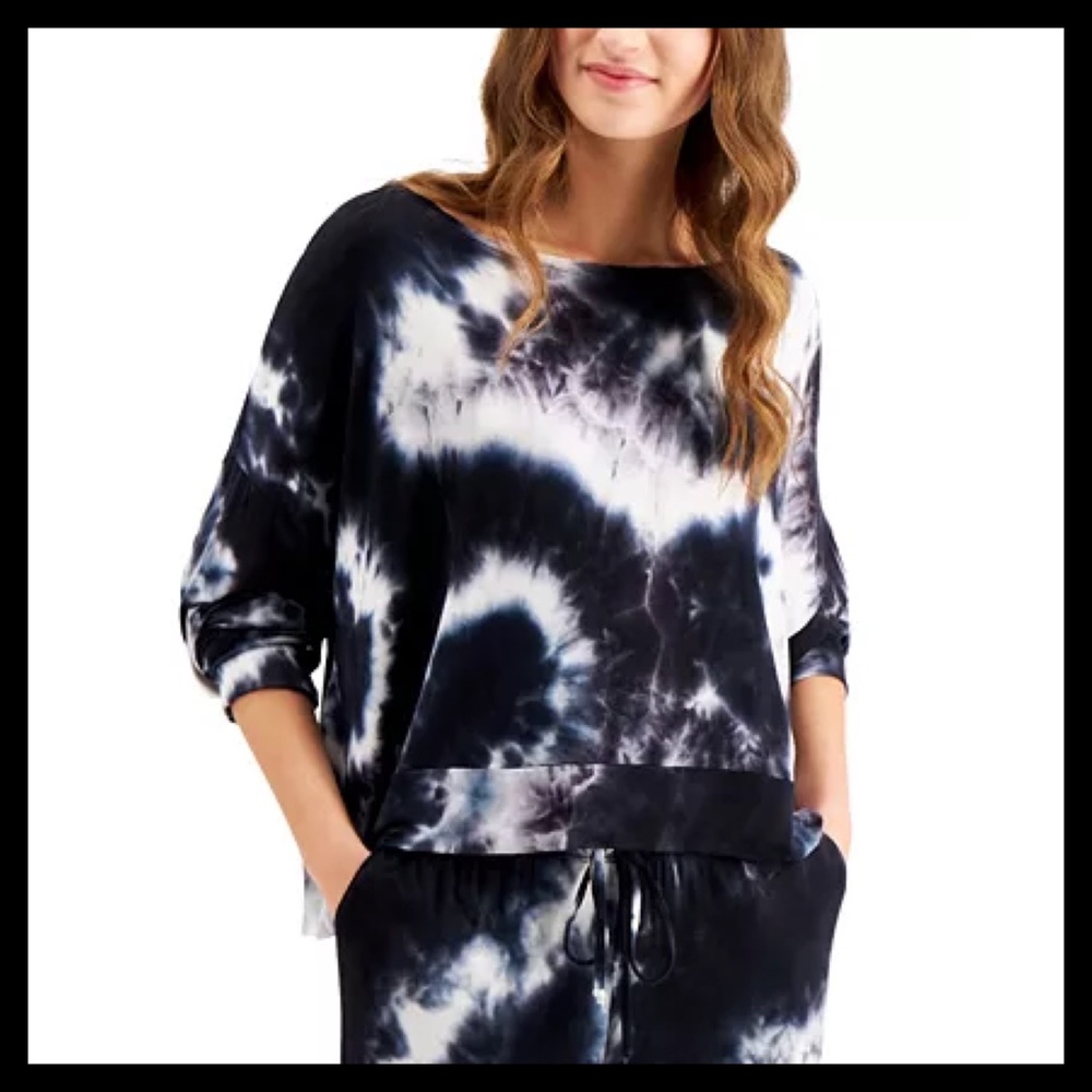 JENNI Women's Tie-Dyed Loungewear Set Tie Dye - Picture 2 of 4